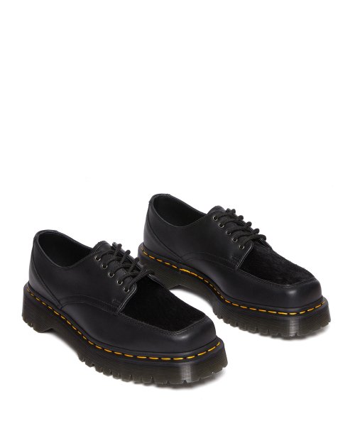 Dr. Martens 5-Eye Bex Square Toe Hair-On & Leather Shoes 'Black' 31171001