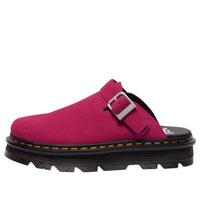 Dr. Martens Zebzag Suede Mules 'Fuchsia Pink' 31937651