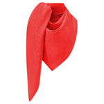 LOUIS VUITTON Mulberry Silk Sheep Wool Shawls Women's Red