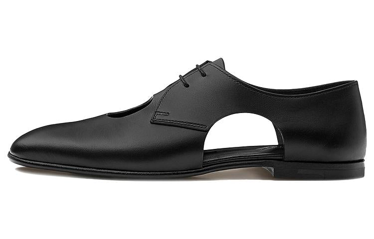 HERMES Epoca Hermes Flat Shoes Women's Black