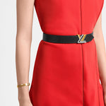 LOUIS VUITTON Twist Leather Belts Women's