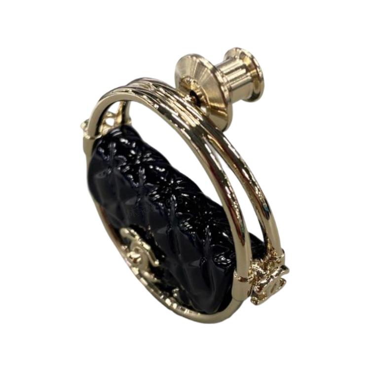CHANEL Brooches Women's Gold/Black