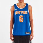 Nike NBA Basketball Icon Edition Swingman Jersey New York Knicks SW Fan Edition 6 Blue 864495-495