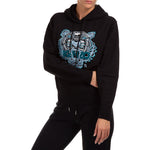 (WMNS) KENZO Embroidery Cotton Hoodie Black FA62SW8714XA-99A