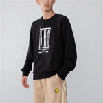 Men's adidas Athleisure Casual Sports Pullover Round Neck Black H39312