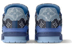 LOUIS VUITTON LV Trainers 'Blue Black Denim Monogram' 1AC4YT