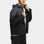 adidas Th Vis Wvjkt Hooded Jacket 'Brown White' HN9041