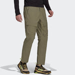 adidas Loose Logo Alphabet Zipper Sports Pants Green GR9973