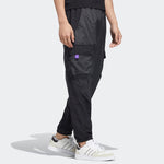 Men's adidas neo Solid Color Multiple Pockets Woven Bundle Feet Sports Pants/Trousers/Joggers Black HM7428