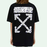 Off-White C/O Virgil Abloh Men'S Black Airport Tape Over Tee OMAA038S201850031088