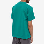Men's Nike Solid Color Cotton Embroidered Logo Round Neck Short Sleeve Green T-Shirt CV0559-340