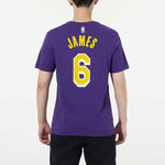 Air Jordan Los Angeles Lakers LeBron James 6 Casual Sports Basketball Short Sleeve Purple CV9987-557