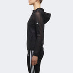 (WMNS) adidas Sports Hollow Out Mesh hooded Jacket Black CV5489