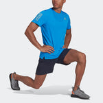 adidas Casual Sports Round Neck Pullover Short Sleeve Blue HB7450
