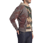 Men's Off-White Splicing Long Sleeves Camouflage OMBB036F181920429901