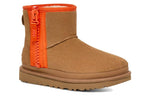 (WMNS) UGG Classic Mini Zipper Tape Logo 'Chestnut' 1144034-CHE