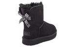 (WMNS) UGG Mini Bailey Bow II Exotic Boot 'Black' 1102972-BLK