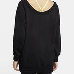 (WMNS) Nike Air Casual Loose Round Neck Pullover 'Black' CU5427-011