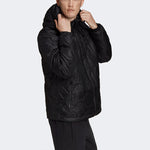 adidas originals Sports Zipper hooded Long Sleeves Down Jacket Black H13586