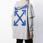 Off-White Back Arrow Printing Drawstring Gray OMAB033F191850100730