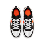 (GS) Nike Court Borough Low 2 'White Black Orange' BQ5448-115