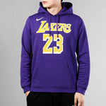 Nike NBA lakers LeBron James Basketball Sports Fleece Lined Pullover Purple AV0401-504