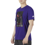 Men's adidas Tmac Tee 25th Character Alphabet Printing Round Neck Short Sleeve Blue T-Shirt HS8516