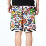 Nike Full Print Cartoon Pattern Casual Breathable Sports Shorts DV3449-010