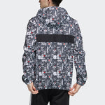adidas neo Graffiti Printed Sports Jacket Men's Black GL8086