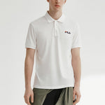 FILA Logo Bee Embroidered Short Sleeve polo White F11M028126F-WT