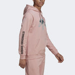 Men's adidas originals Alphabet Printing Large Logo Long Sleeves Pullover Pink HF4903