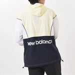 New Balance Unisex Embroidery Logo Color Contrast Hooded Jacket Coat White AMJ11500-CYW