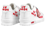 LOUIS VUITTON x Nigo Trainers 'White with Red LV Made' 1A9J9V