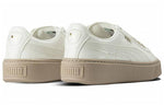 (WMNS) PUMA Basket Platform Patent Marshmallow 'White' 363314-05