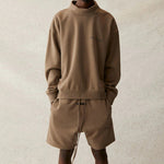 Fear of God Essentials SS21 Pull-Over Mockneck Taupe FOG-SS21-553