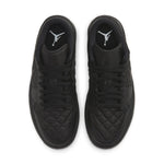 (WMNS) Air Jordan 1 Low 'Triple Black Quilted' DB6480-001