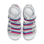 (WMNS) Nike Icon Classic Velcro Thick Sole Stylish Sports White Blue Red Sandals 'White Blue Red' DH0223-003