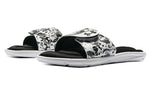 (WMNS) Under Armour Ignite 6 Graphic Strap Slide 'Black White' 3024453-002