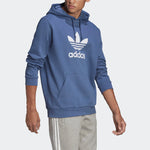 adidas originals Printing Logo hooded Long Sleeves Pullover Blue GN3460