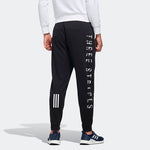 adidas Alphabet Printing Knit Bundle Feet Sports Pants Black FM5427
