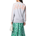 (WMNS) KENZO Back Logo V neck Sports Hoodie White F952SW774952-93
