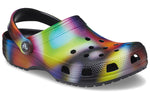 Crocs Colorful Crocs Beach Unisex Multi-Color Black Sandals 207556-0C4