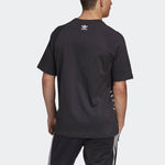 adidas originals Large Logo Printing Loose Running Sports Round Neck Short Sleeve Black GE6229