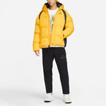 Air Jordan Wide Stripe Zipper Hooded Winter Jacket Men's Yellow DX6596-781