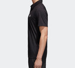 adidas Fab Logo Applique Sports Breathable Short-sleeve Polo Shirt Men Black CV8322