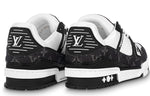 (WMNS) LOUIS VUITTON LV Trainer Sneaker 'Black Mesh Monogram with White ' 1AC2A5