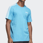 adidas Casual Sports Gym Running Breathable Short Sleeve Sky Blue DU0443