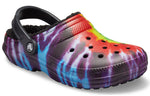 Crocs Classic Tie Dye Stay Warm Cozy Crocs Sports Slippers Unisex Purple Red 206341-988