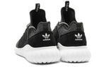 adidas Tubular Cozy Breathable Running Shoes Black White Unisex 'Black White' BA7718