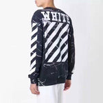 Men's Off-White Marble Pullover Black OMBA003S160940139988
